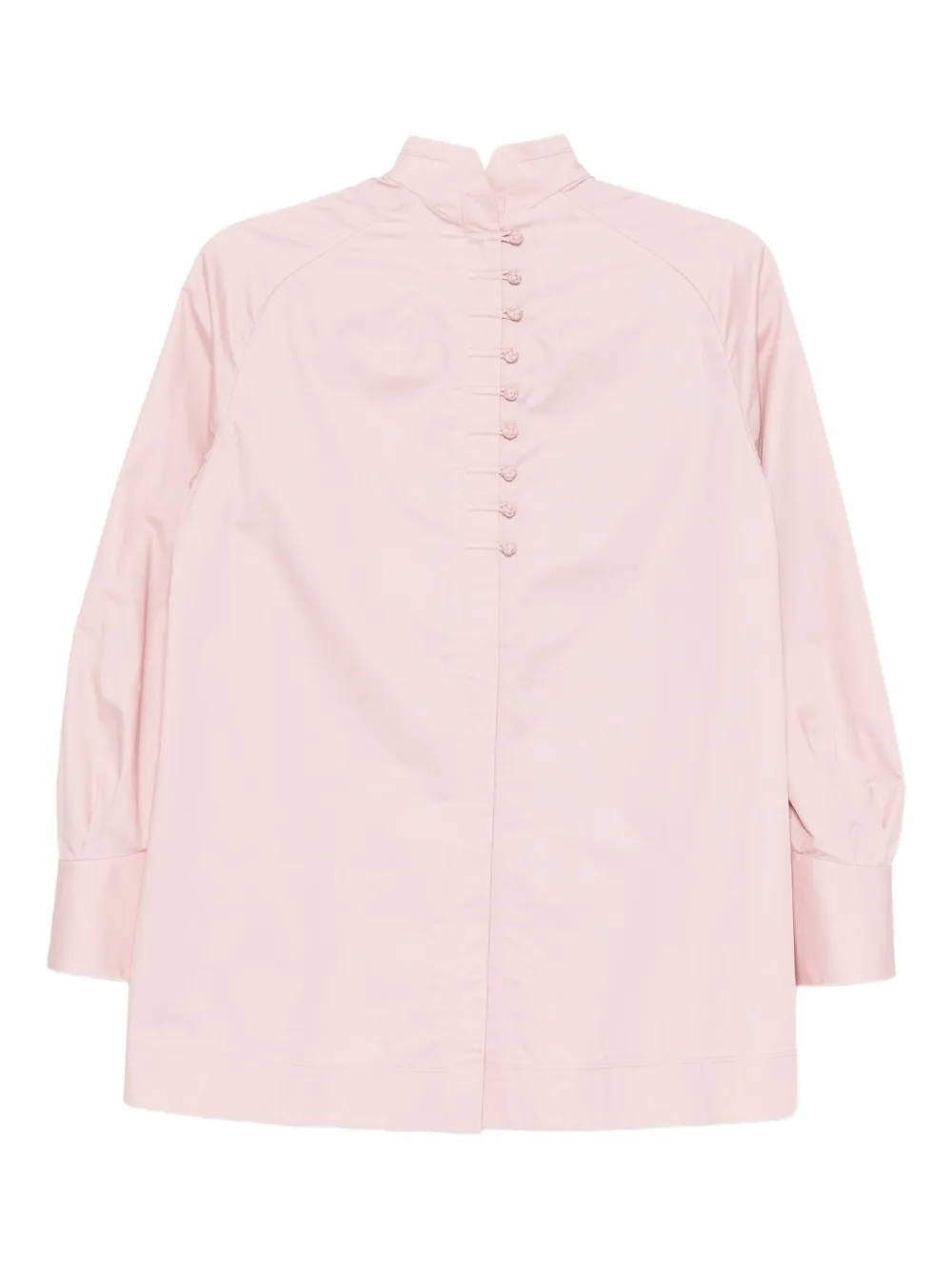 Shiatzy Chen Scape-of-curve Embroidered Shirt In Pink