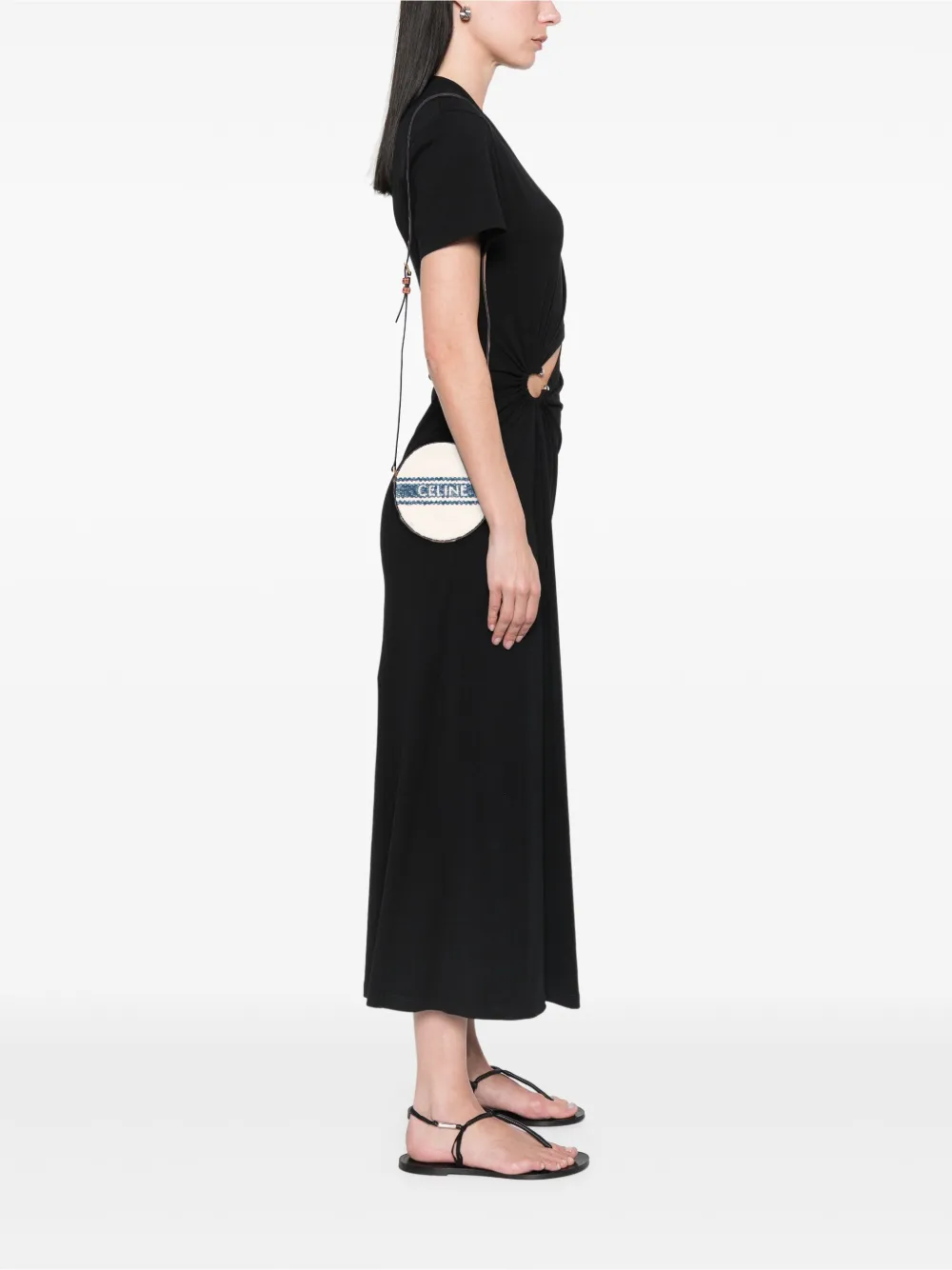 Celine Pre-Owned 2021 Canvas Plein Soleil Round Purse on Strap crossbody bag | Pre-Owned | Image 2
