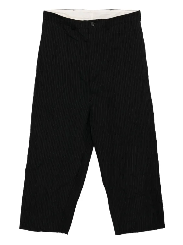 PAUL HARNDEN ストライプ パンツ | ブラック | FARFETCH JP