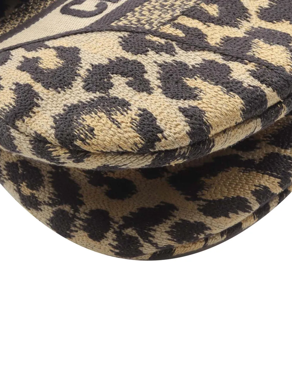 Christian Dior Pre-Owned 2000-2025 Mizza Canvas Embroidered Leopard Saddle Bag shoulder bag | Pre-Owned | Image 2