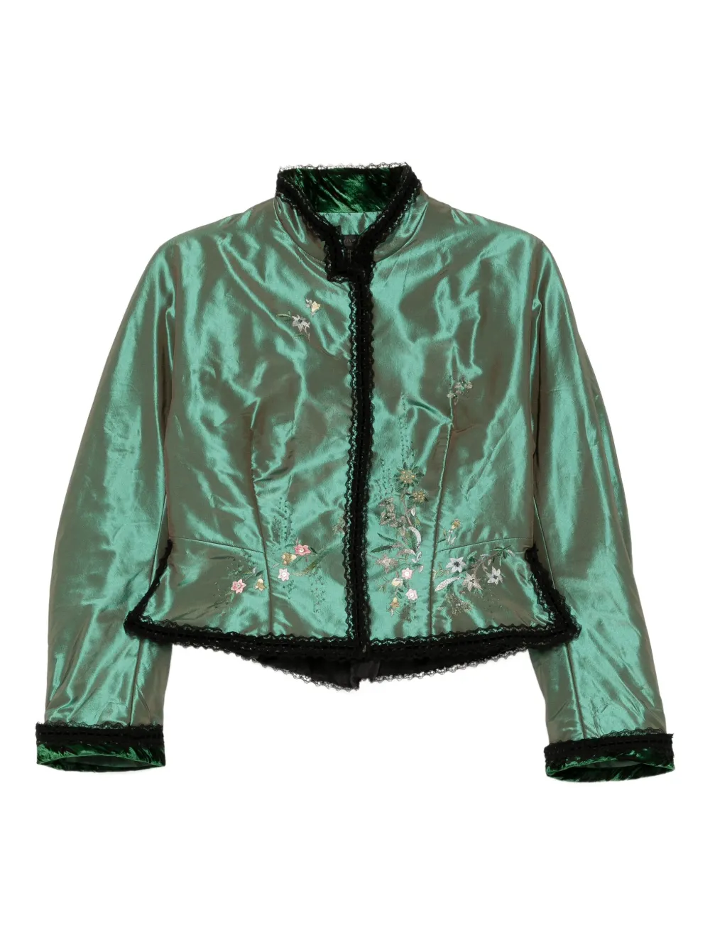 SHIATZY CHEN Scape-of-Curve cropped jacket | Green | Image 1