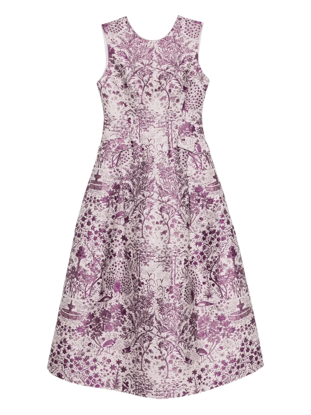 SHIATZY CHEN robe imprimée Scape-of-Curve | violet | Image 1