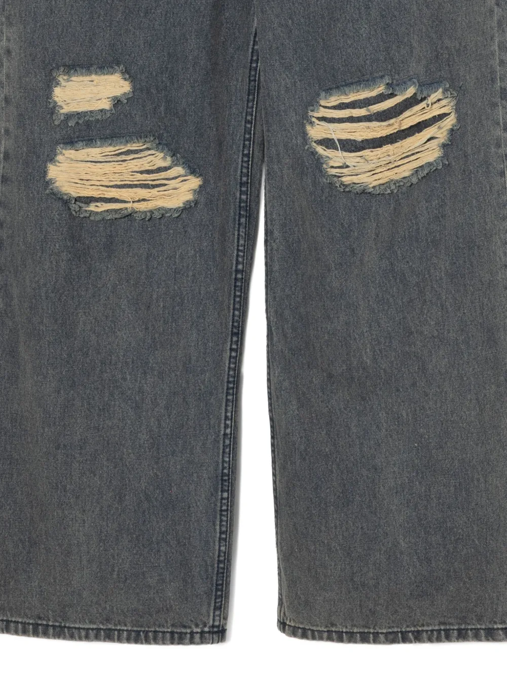 Izzue Distressed Loose-fit Jeans In Blue