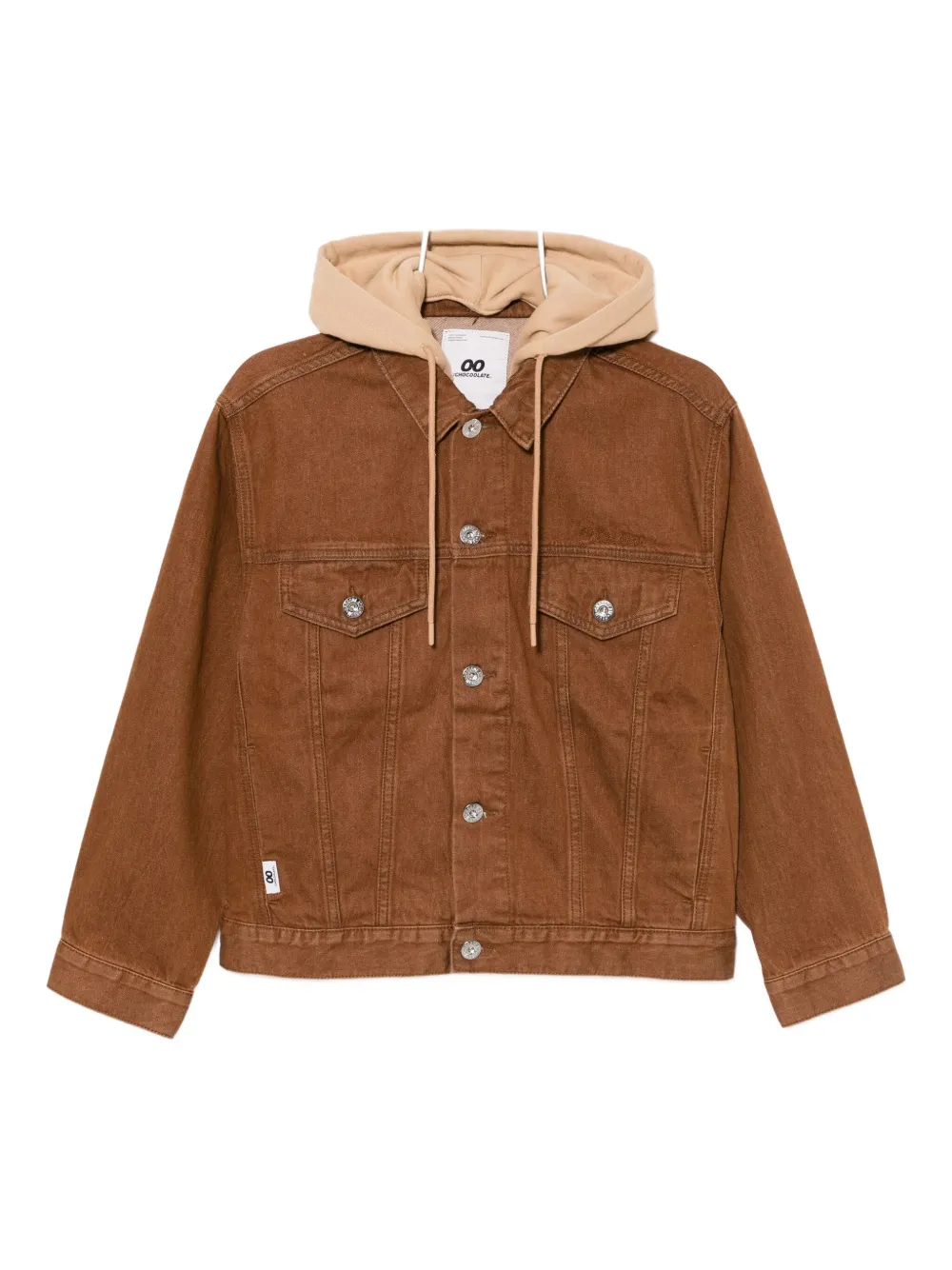 Chocoolate Logo-patched Denim Jacket In Brown