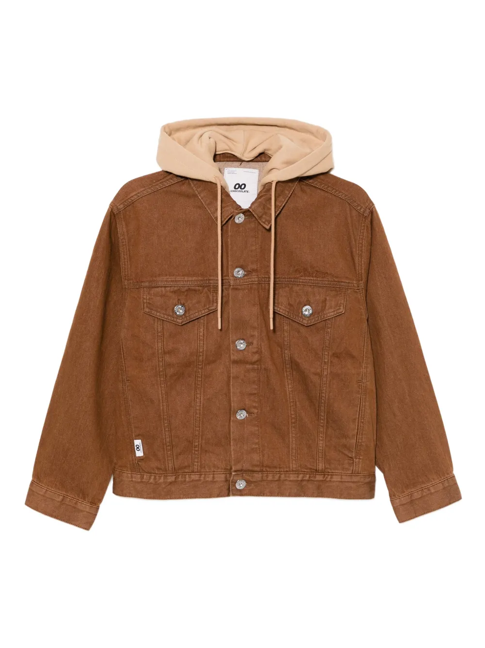 CHOCOOLATE logo-patched denim jacket | Brown | Image 1