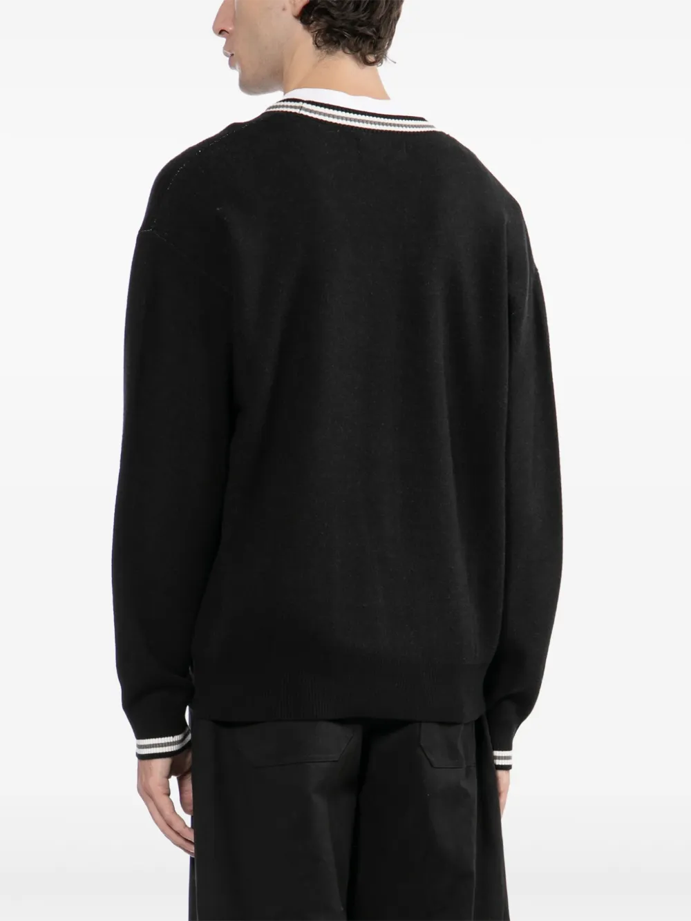 CHOCOOLATE Vest met logo-reliëf Zwart