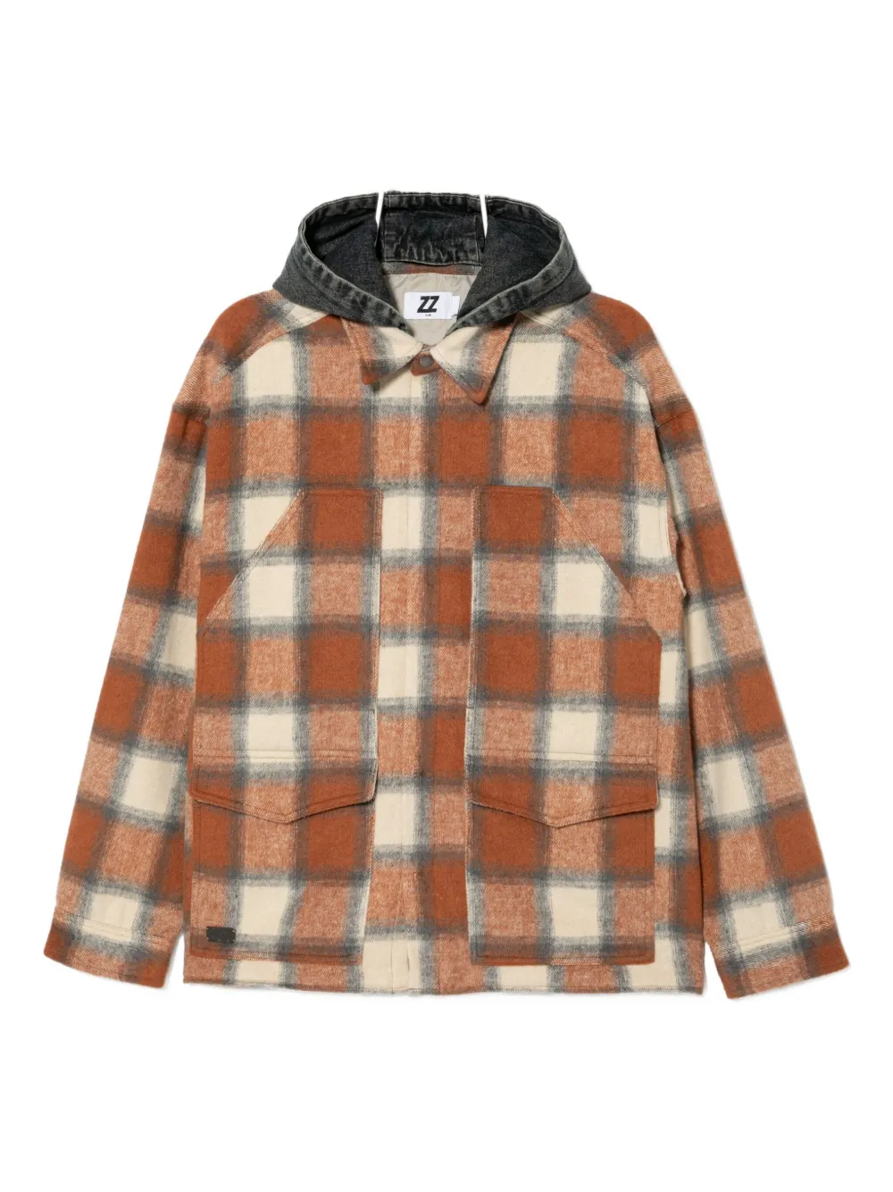izzue Giacca a quadri - Marrone