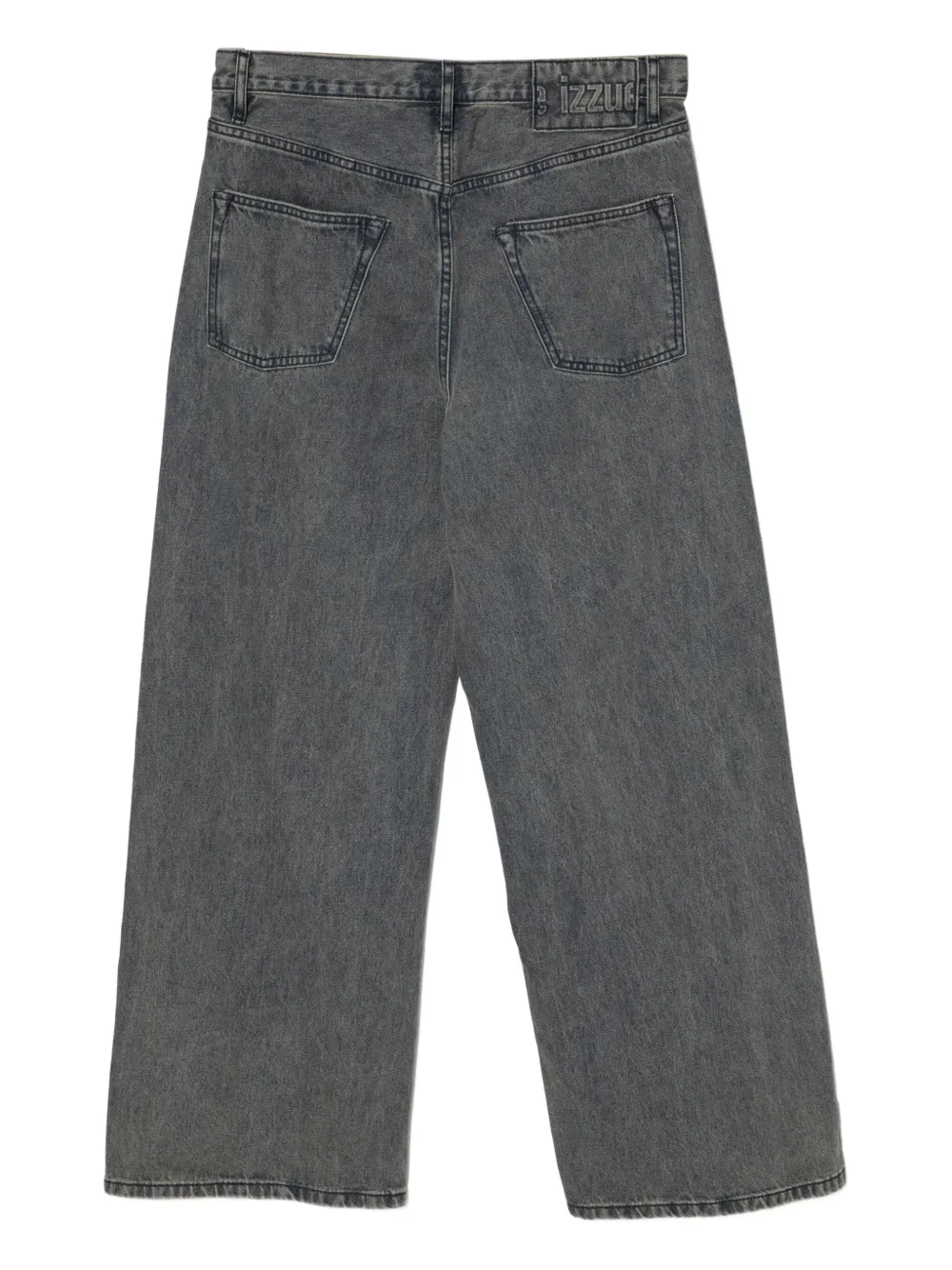 Izzue Jeans met logoplakkaat - Blauw
