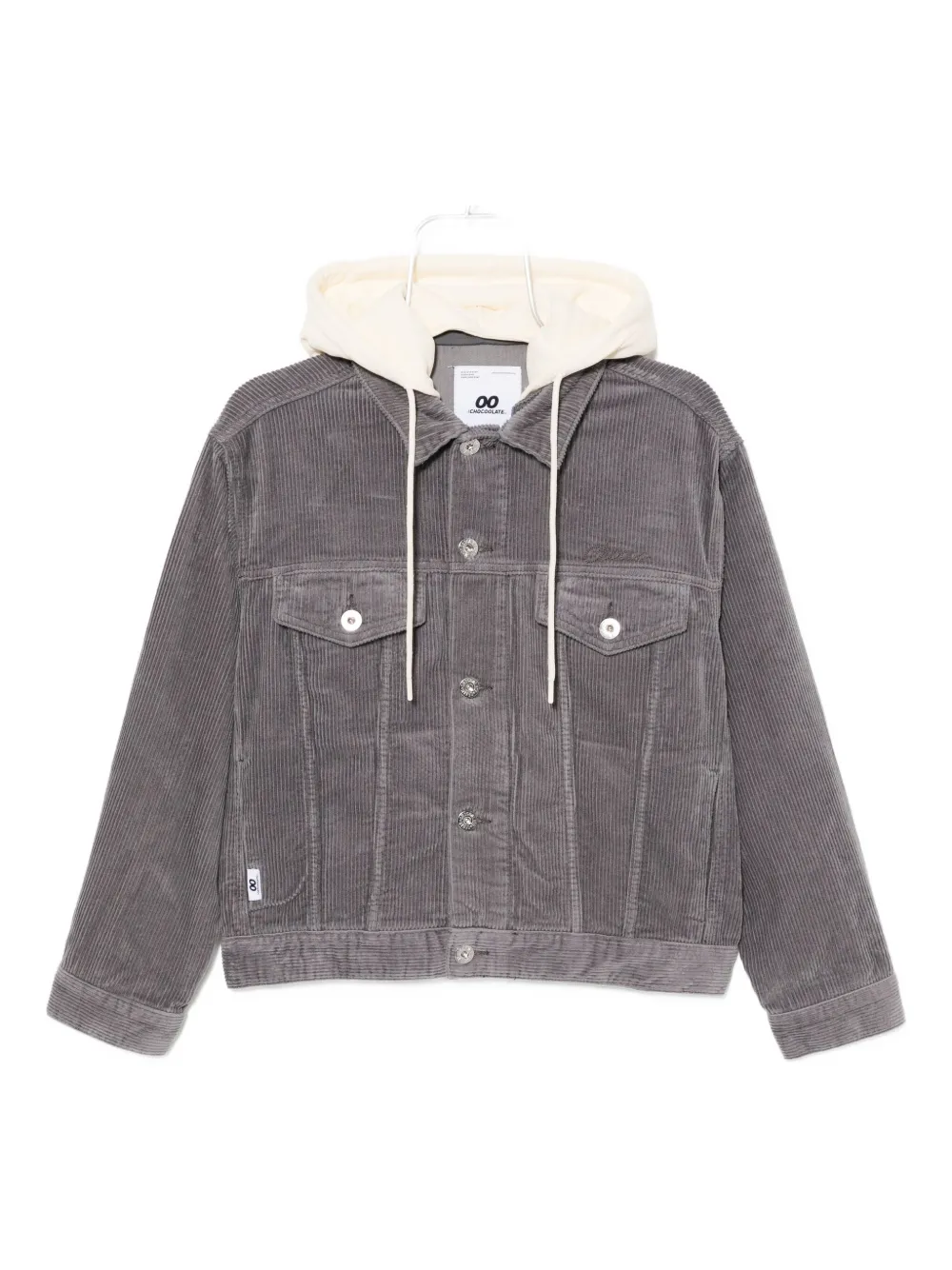 Chocoolate Logo-patched Jacket In Gray
