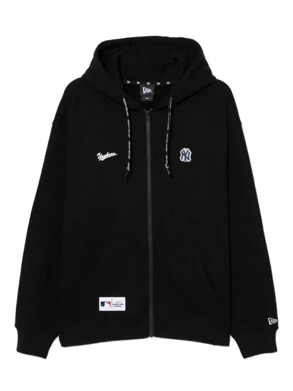 NEW ERA CAP logo-embroidered hoodie | Black | Image 1