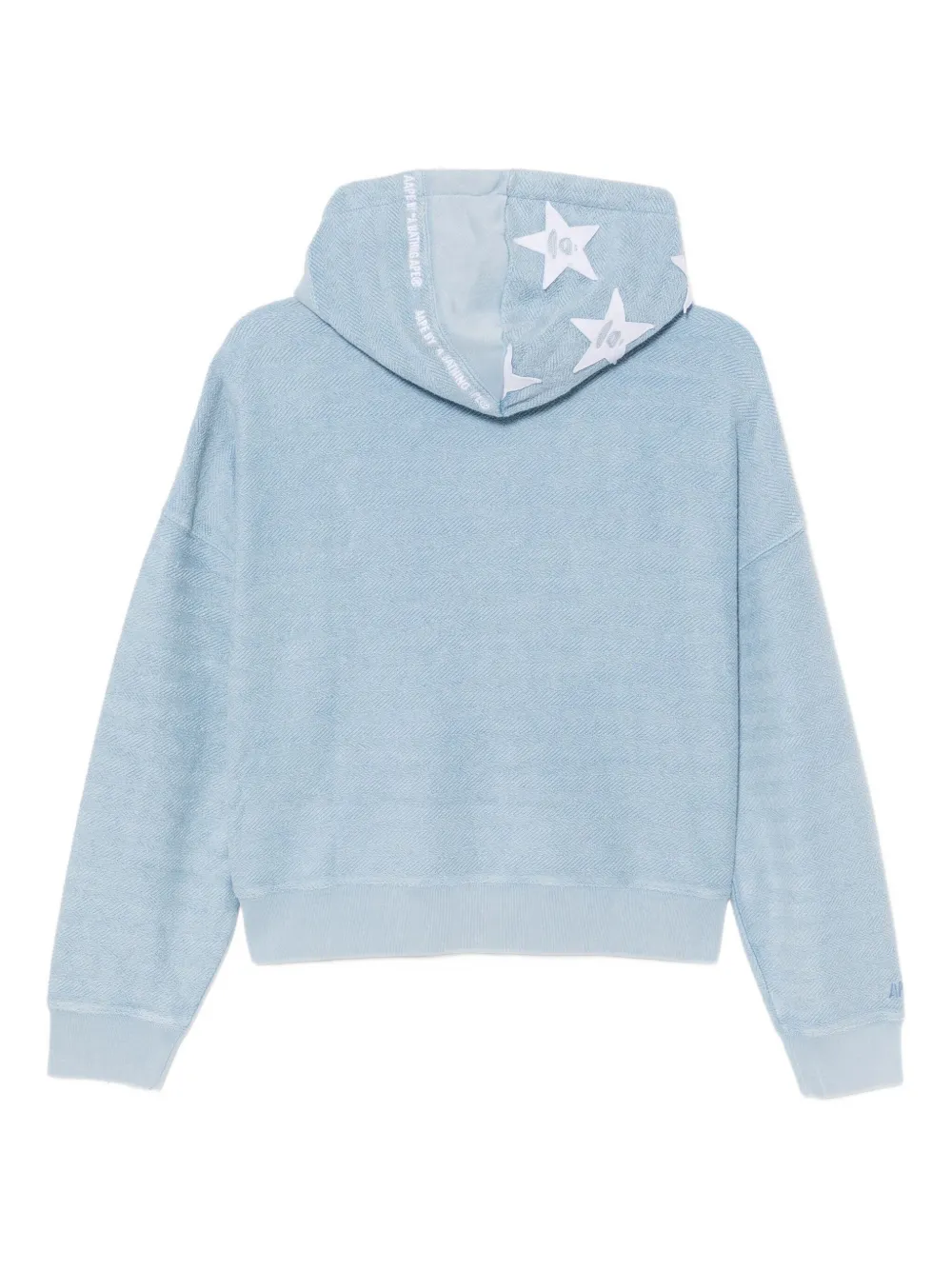 AAPE BY *A BATHING APE Hoodie met geborduurd logo - Blauw