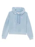 AAPE BY *A BATHING APE® logo-embroidered hoodie - Blue