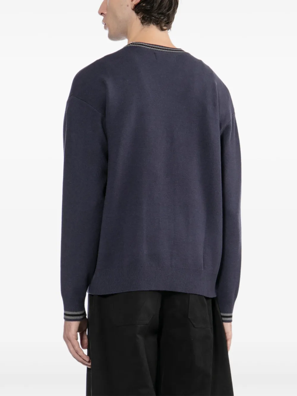 CHOCOOLATE Vest met logo-reliëf Blauw