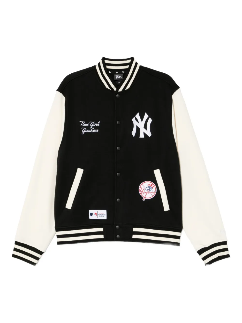 NEW ERA CAP logo-embroidered bomber jacket | Black | Image 1