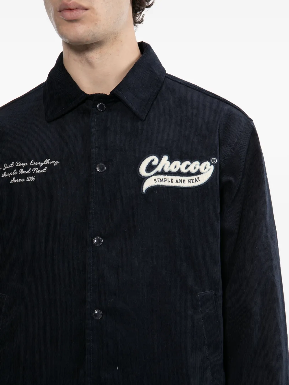 CHOCOOLATE Jack met geborduurd logo Blauw