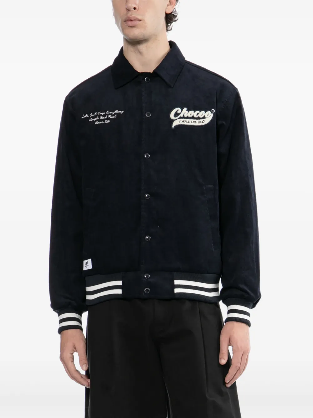 CHOCOOLATE Jack met geborduurd logo Blauw