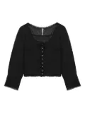 Free People lace-trimmed shirt - Black