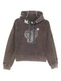 AAPE BY *A BATHING APE® logo-embroidered hoodie - Grey