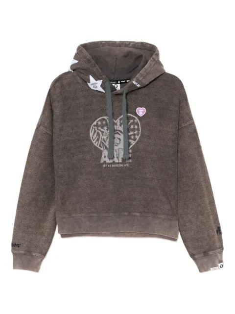 AAPE BY *A BATHING APE® logo-embroidered hoodie