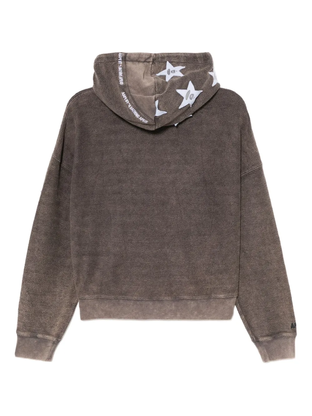 AAPE BY *A BATHING APE Hoodie met geborduurd logo - Grijs