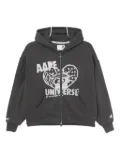 AAPE BY *A BATHING APE® logo-print hoodie - Grey
