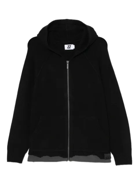 izzue logo-patch cardigan