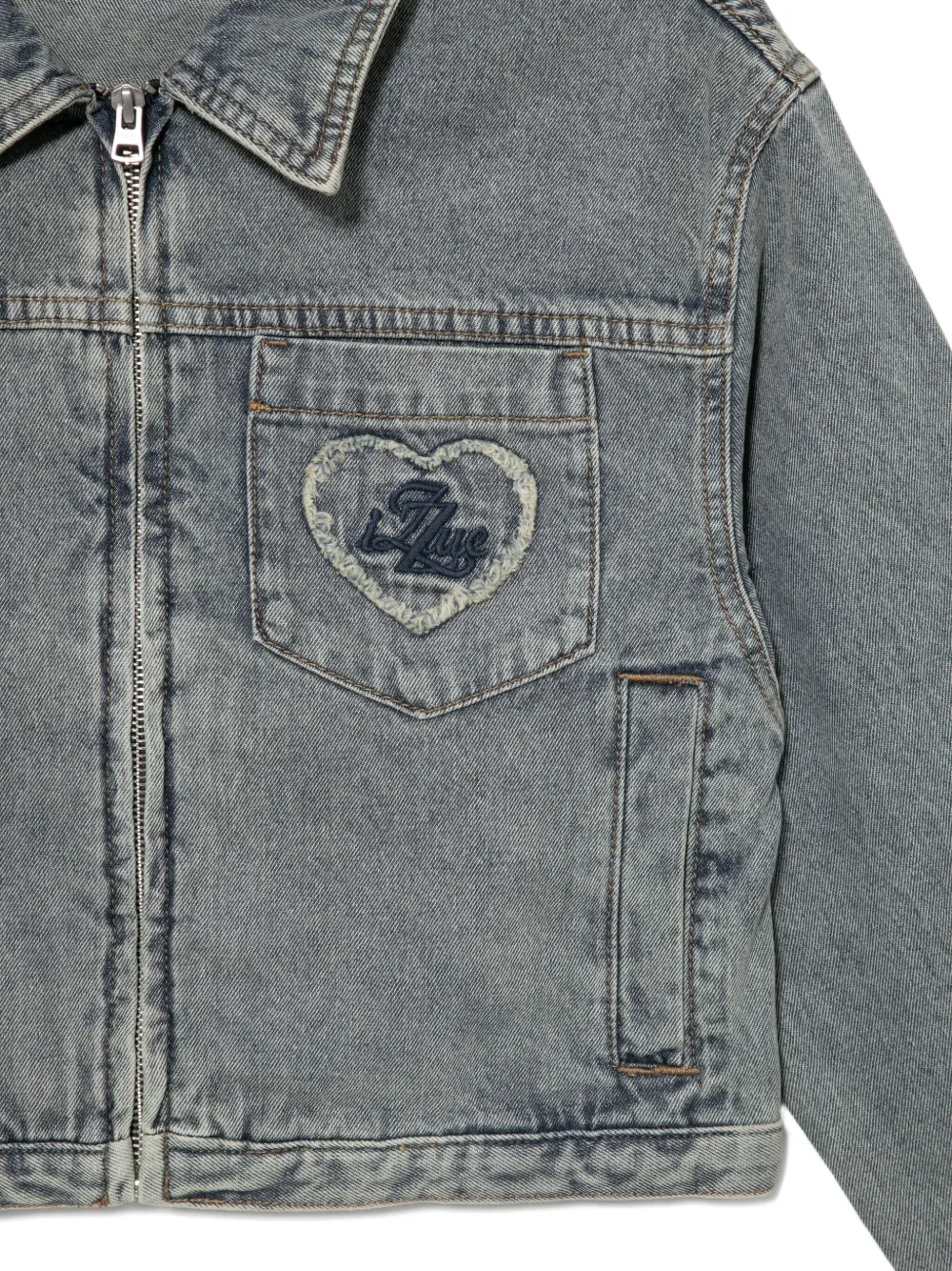 Izzue Logo-patch Jacket In Blue