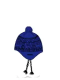 Supreme earflap pompom beanie - Blue
