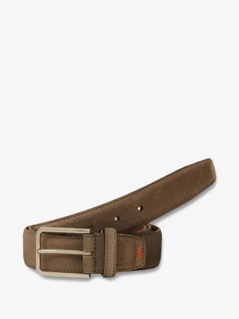 Santoni suede buckle belt