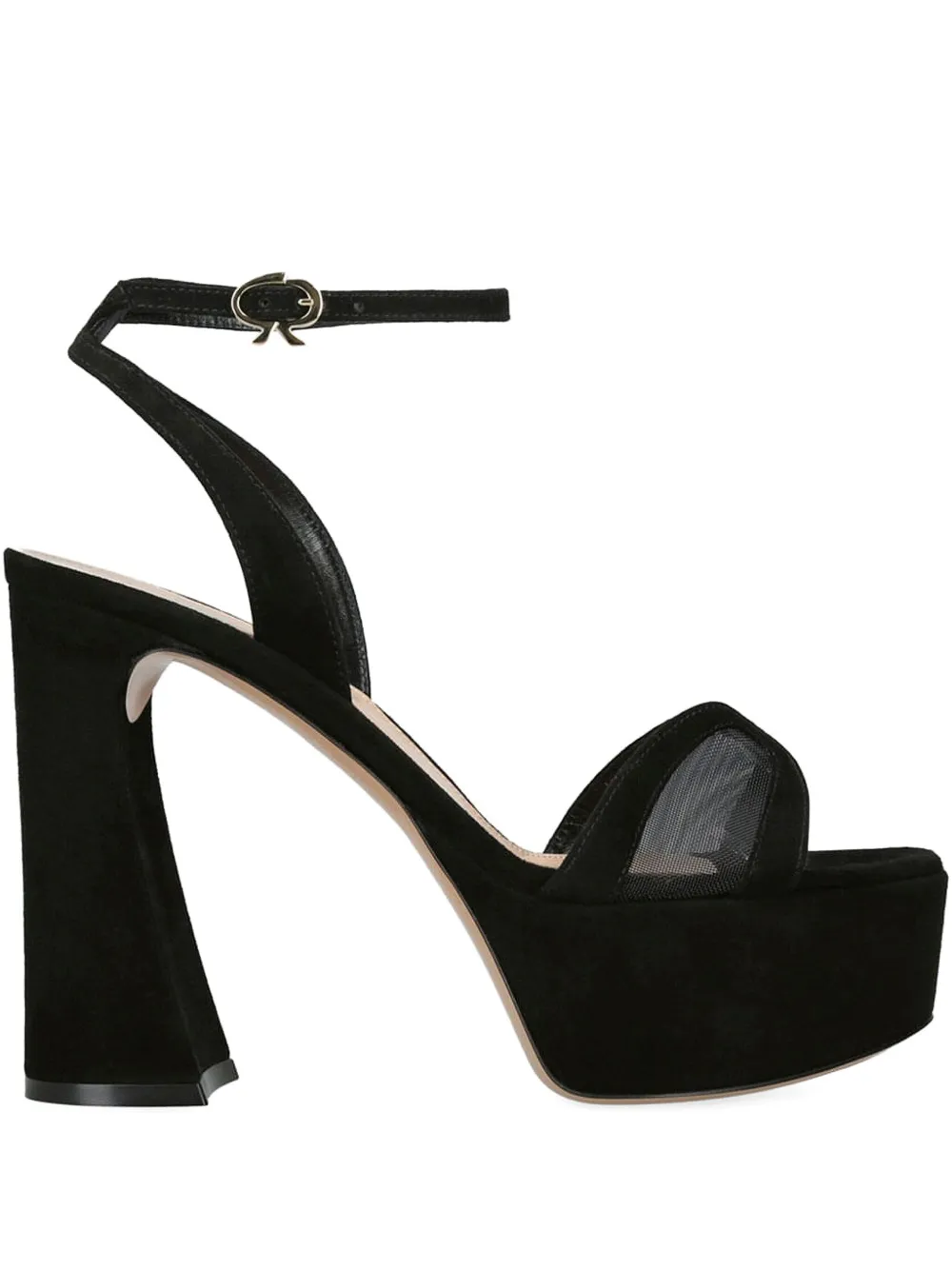 Gianvito Rossi 105mm platform ankle-strap sandals Black