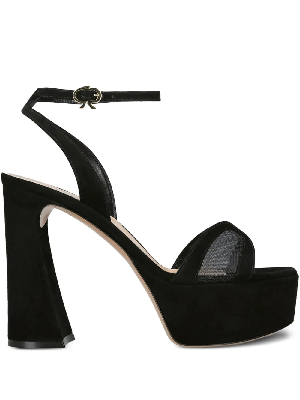 Gianvito Rossi 105mm platform ankle-strap sandals Black