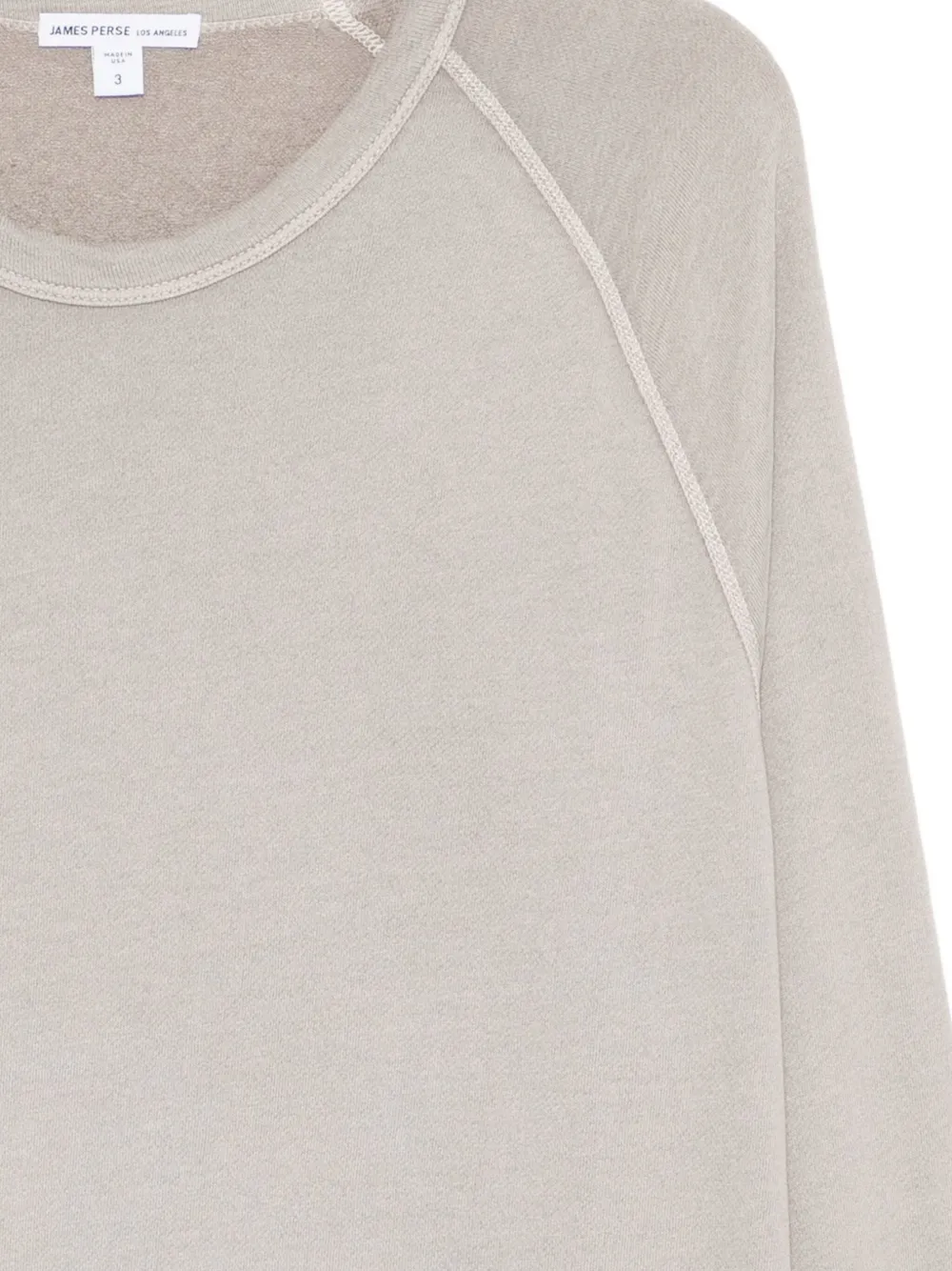 James Perse Vintage French Terry Sweatshirt In Gray
