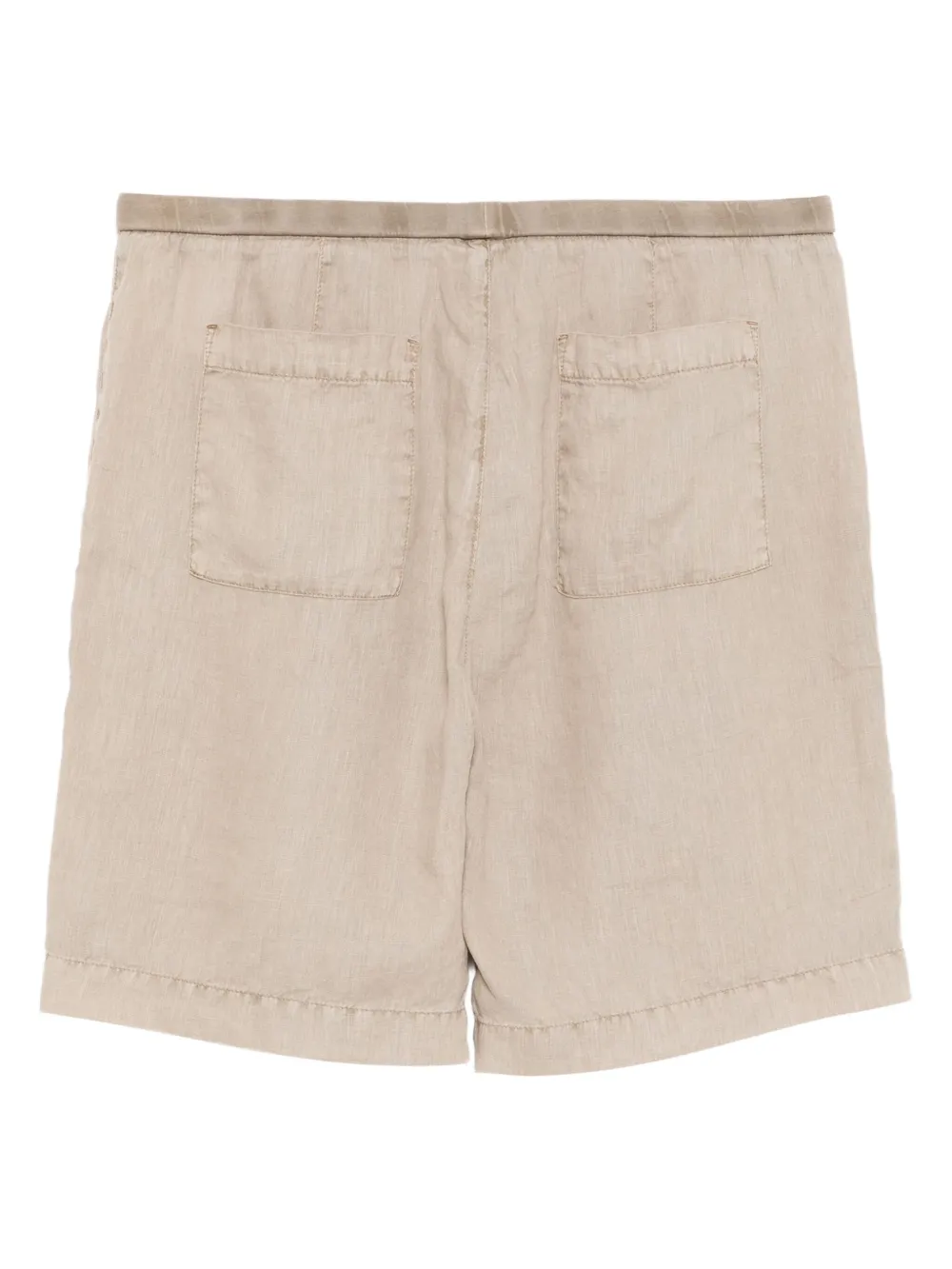 James Perse Pleated Bermuda Shorts In Brown