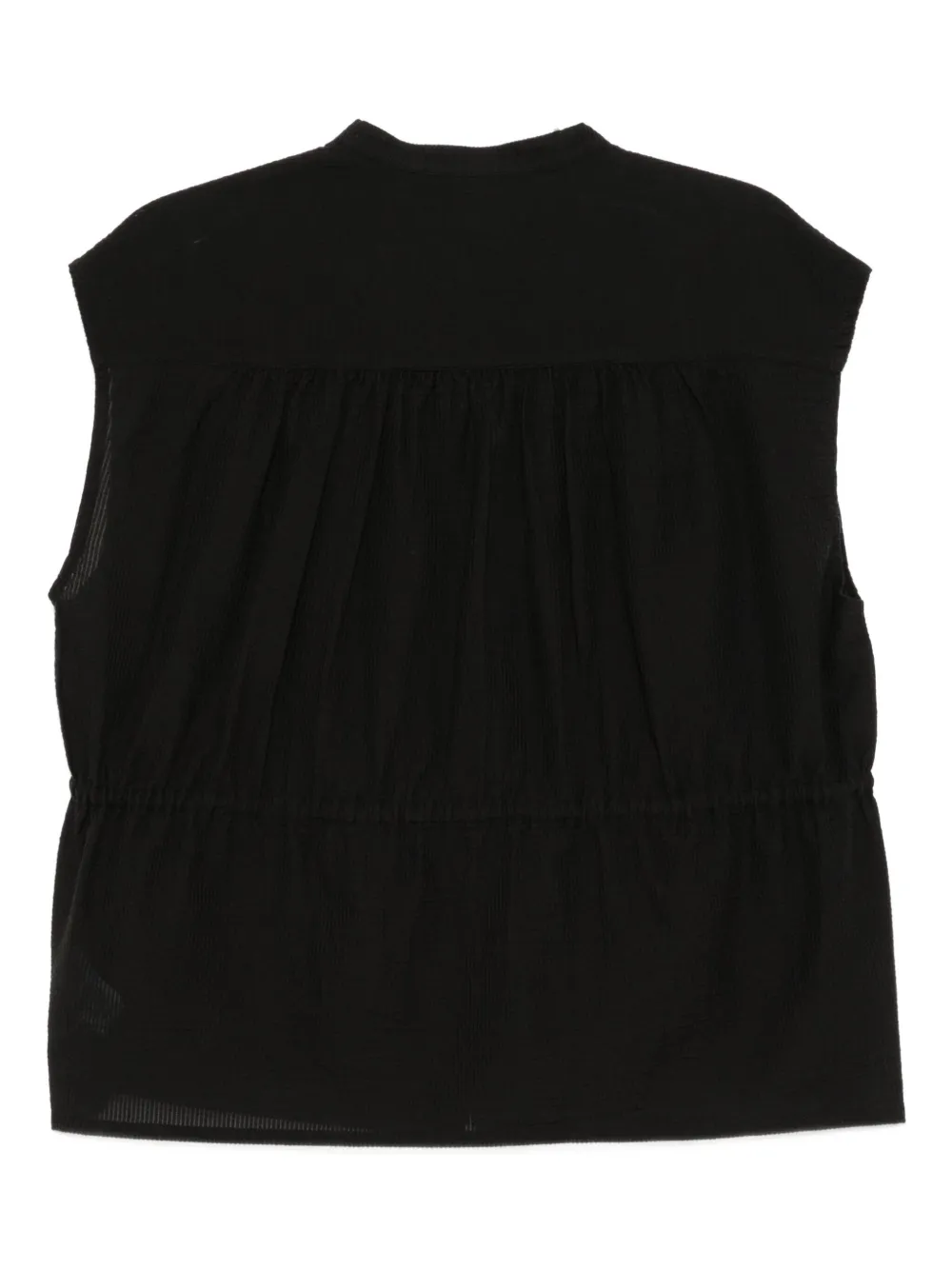 James Perse Mouwloos blouse - Zwart