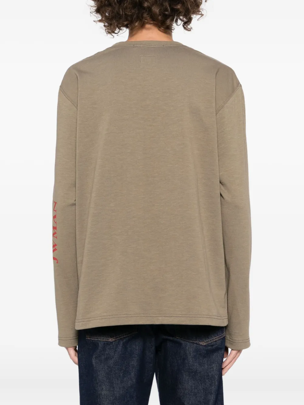 Junya Watanabe MAN T-shirt met print Groen