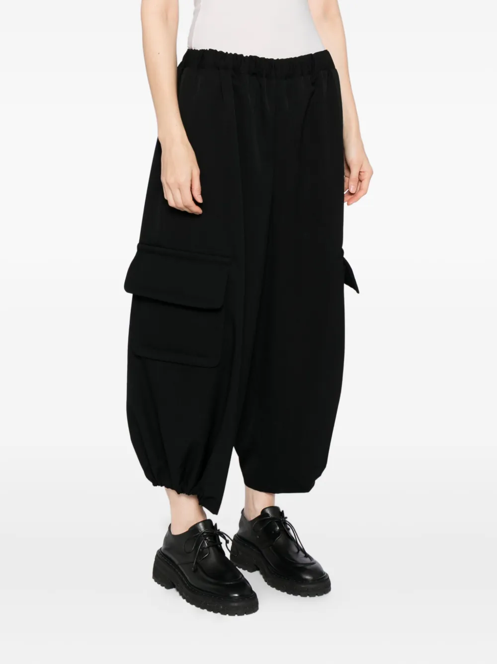 Comme Des Garçons Wool Trousers In Black