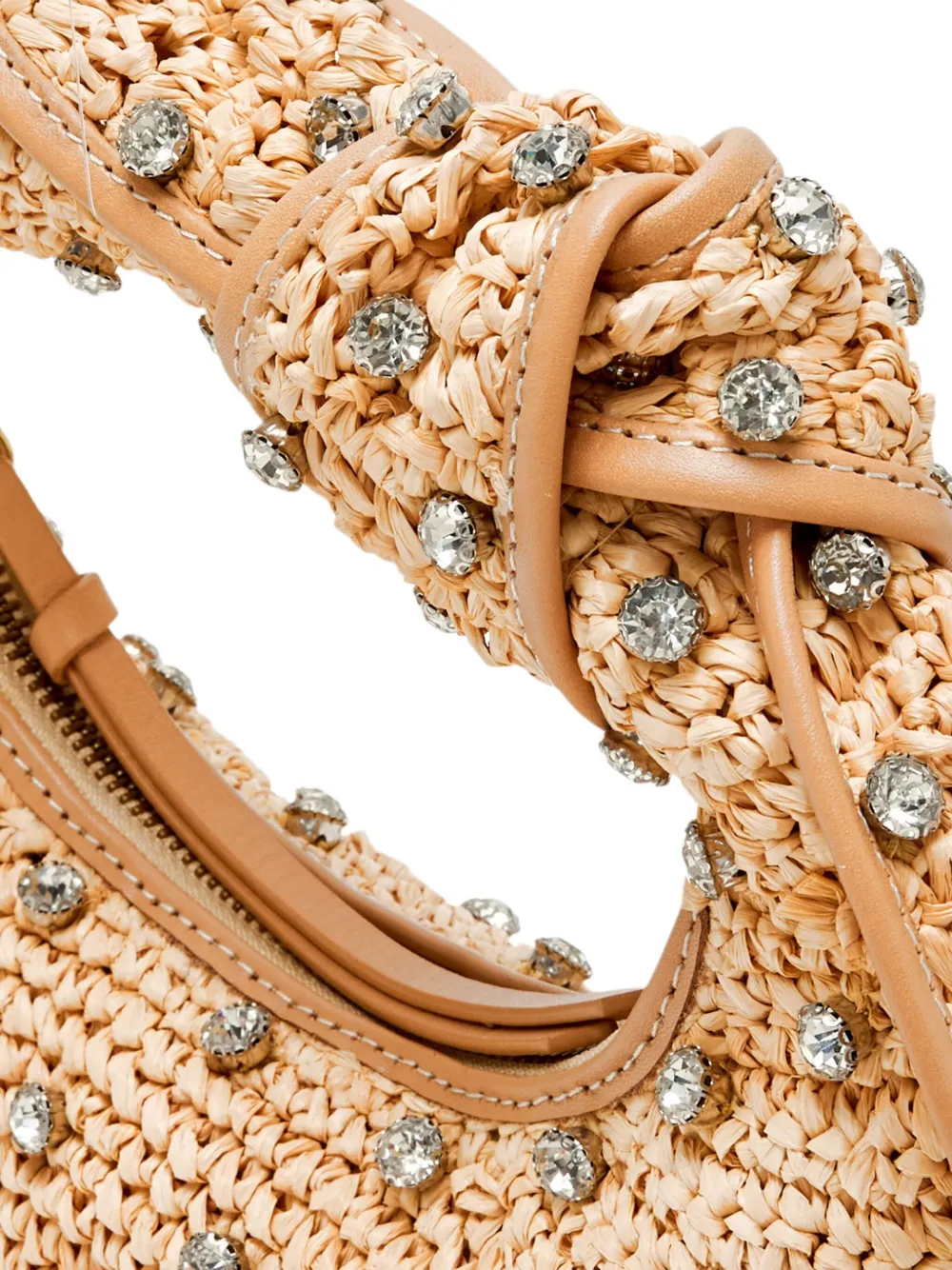 Poolside Josie Crystal-embellishment Tote Bag In Brown