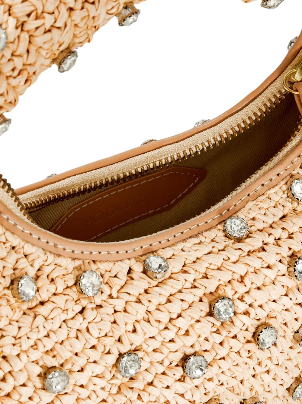 Poolside Josie Crystal-embellishment Tote Bag In Brown