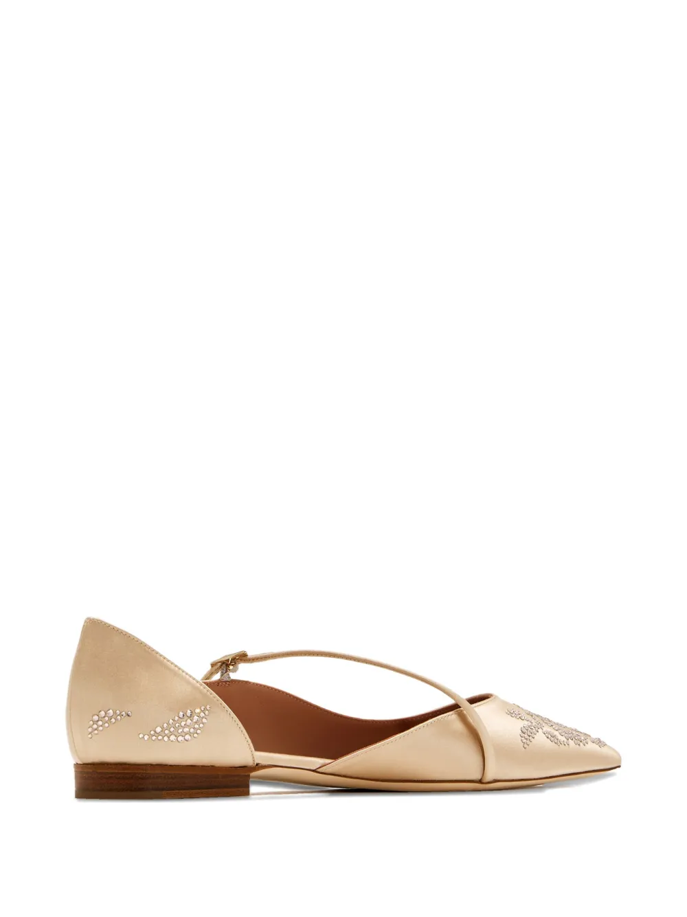 Malone Souliers Pumps verfraaid met kristallen en puntige neus PLAPLA PLATINO PLATINO