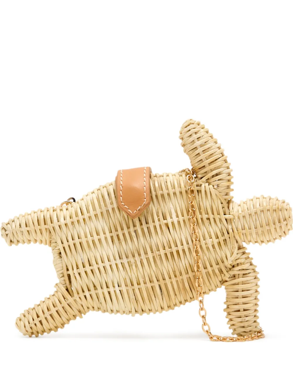 Poolside Clutch Tortoise - Marrone