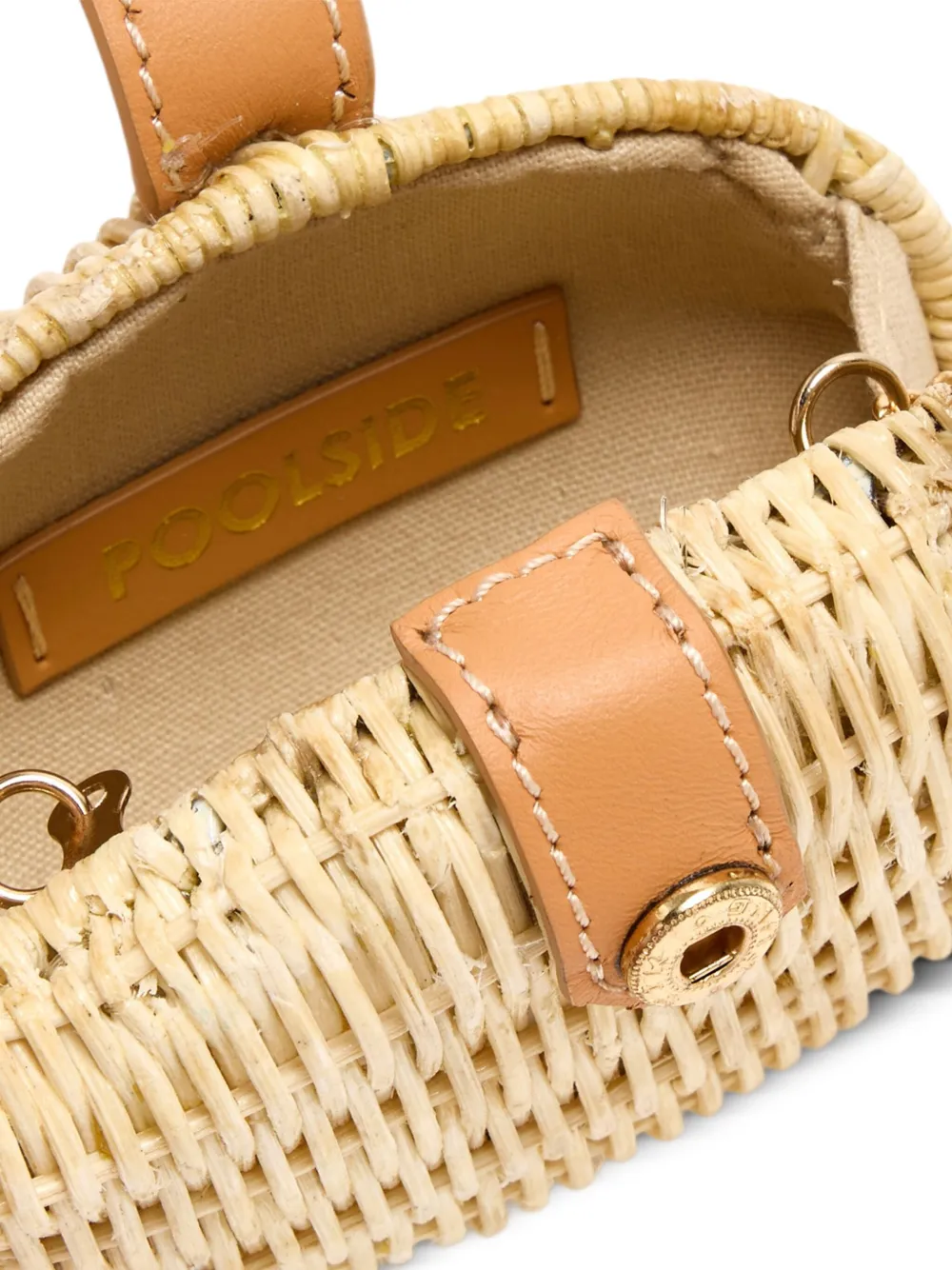 Poolside Clutch met schildpadschild design Bruin