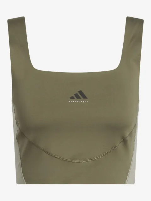 adidas camiseta con cuello cuadrado