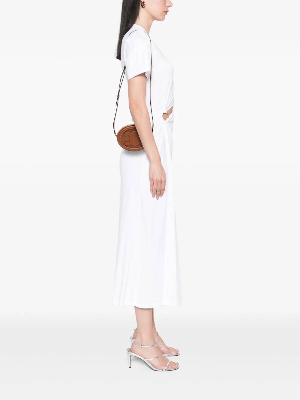 Celine Pre-Owned 2021 kleine ovale Cuir Triomphe Umhängetasche mit Kalbsleder | Pre-owned & Archive | Image 2