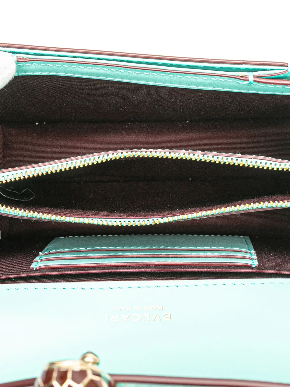 Pre-owned Bvlgari 2000-2025 Leather Serpenti Forever Crossbody Bag In Blue