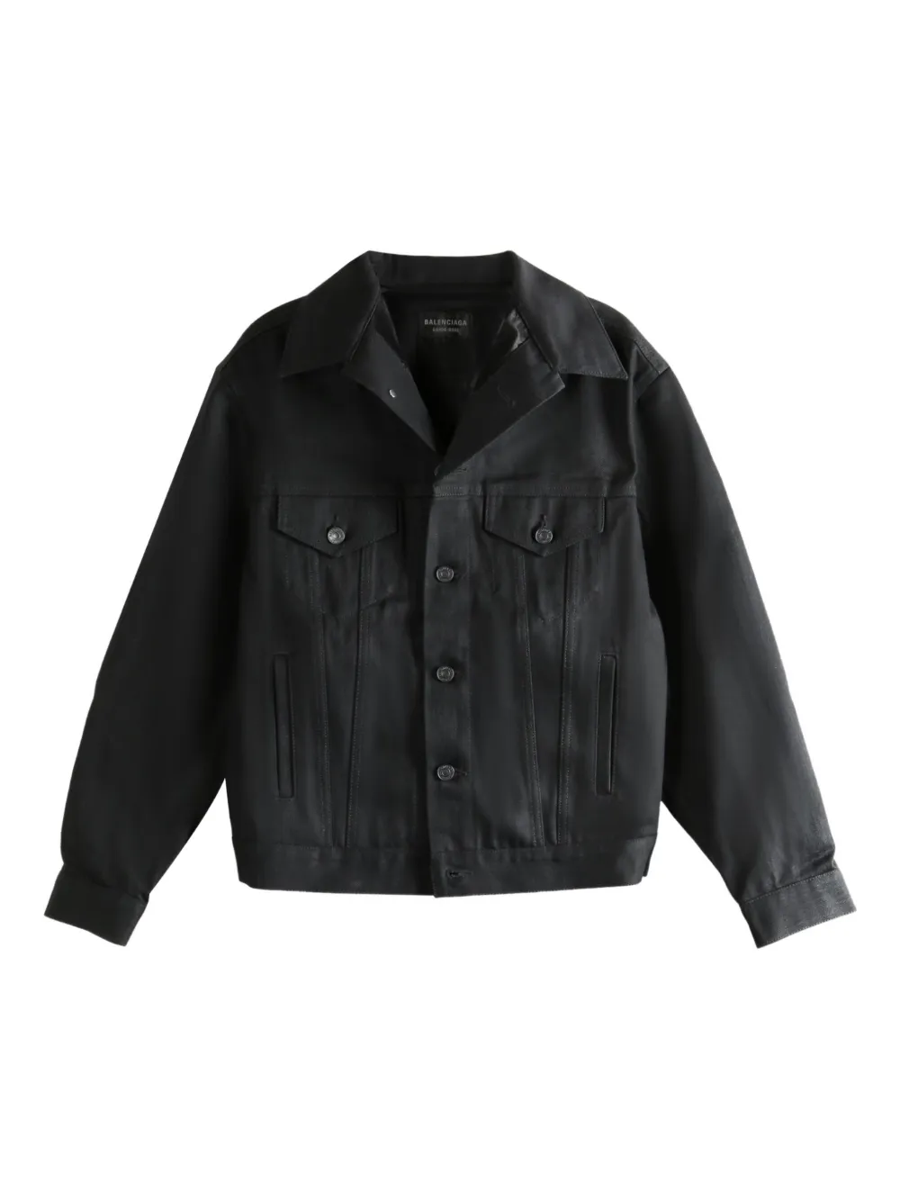 Balenciaga button-fastening denim jacket | Black | Image 1
