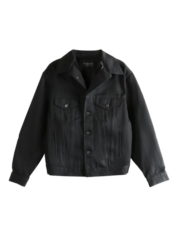 Balenciaga デニムジャケット | ブラック | FARFETCH JP