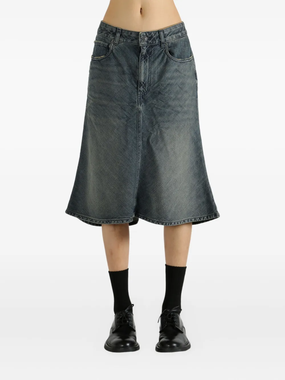Balenciaga Denim rok - Blauw