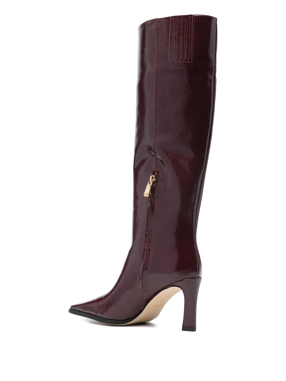 Michael Kors Darrah patent leather knee-high boots Red