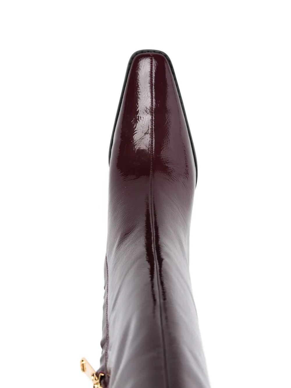 Michael Kors Darrah patent leather knee-high boots Red