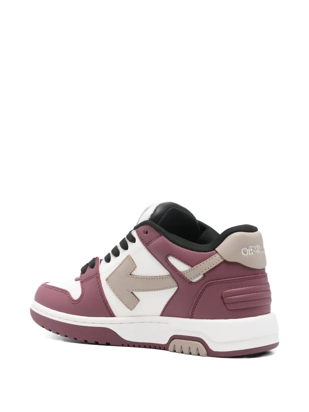 Off-White Out Of Office leather sneakers Red
